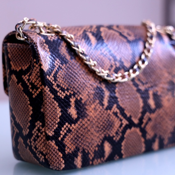 Valentino Snakeskin Leather Crossbody Handbag - Picture 5 of 8